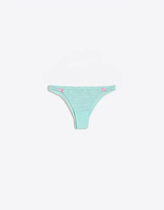 Mesh and Lace Brazilian Briefs Mesh and Lace Brazilian Briefs