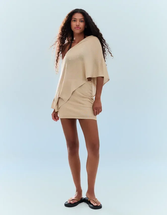 Metallic Thread Mini Skirt – Women Metallic Thread Mini Skirt – Women