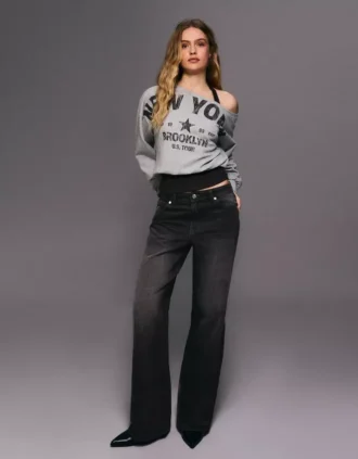 Mid Rise Baggy Jeans – Pants