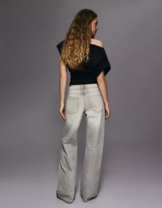 Mid Rise Baggy Jeans – Pants