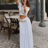 Midi Skirt with Fold-Over Waist Midi Skirt with Fold-Over Waist