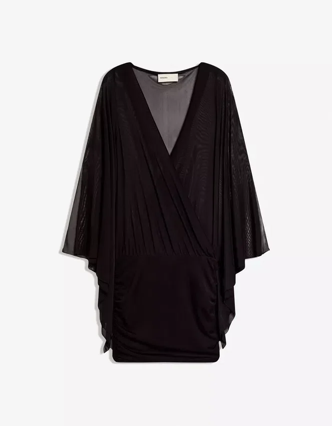 Mini Dress with Cape Sleeves Mini Dress with Cape Sleeves
