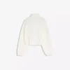 Neoprene Effect Balloon Zip-Up Sweatshirt