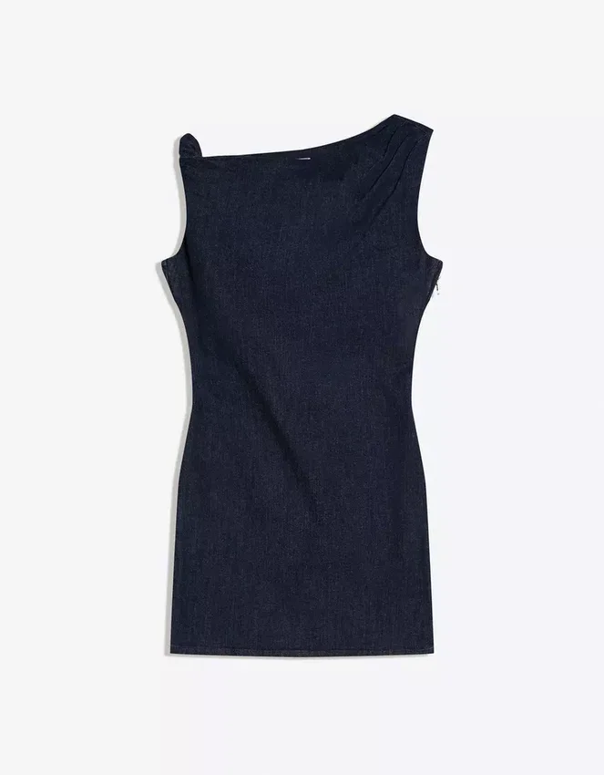Off-Shoulder Denim Mini Dress – Dresses and Jumpsuits Off-Shoulder Denim Mini Dress – Dresses and Jumpsuits