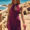 Off-The-Shoulder Halter Dress Off-The-Shoulder Halter Dress