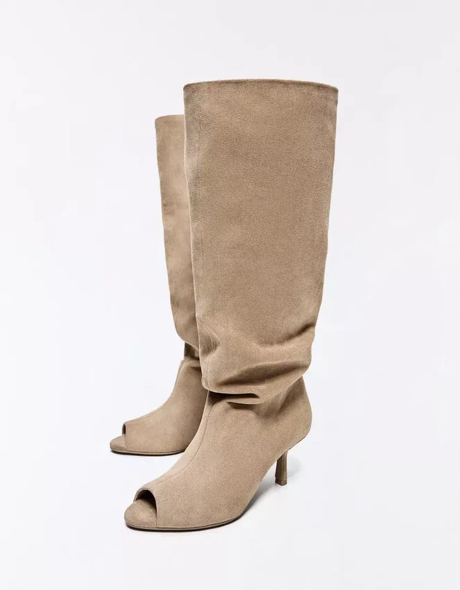 Open Kitten-Heel Boots – Boots and Ankle Boots Open Kitten-Heel Boots – Boots and Ankle Boots