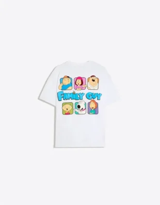 Oversize Family Guy Print T-Shirt
