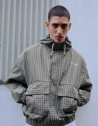 Oversize Plaid Technical Jacket – Jackets Oversize Plaid Technical Jacket – Jackets