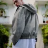 Oversize Plaid Technical Jacket – Jackets