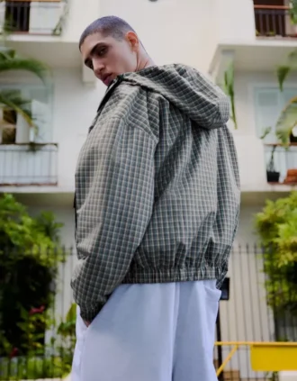 Oversize Plaid Technical Jacket – Jackets Oversize Plaid Technical Jacket – Jackets