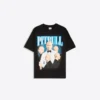 Oversize Print Pitbull T-Shirt