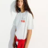 Oversize Short Sleeve Printed T-Shirt – Women