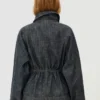 Oversize Textured Denim Jacket – Jackets and Trench