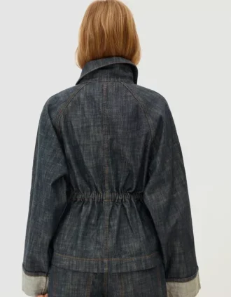 Oversize Textured Denim Jacket – Jackets and Trench Oversize Textured Denim Jacket – Jackets and Trench