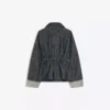 Oversize Textured Denim Jacket – Jackets and Trench