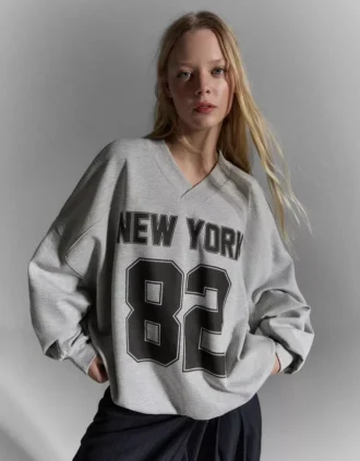 Oversized Printed Sweatshirt Oversized Printed Sweatshirt