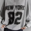 Oversized Printed Sweatshirt