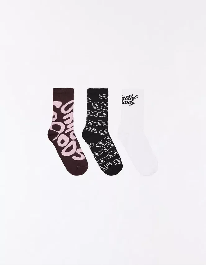 Pack of 3 Pairs of Printed Socks – Accessories – Men Pack of 3 Pairs of Printed Socks – Accessories – Men