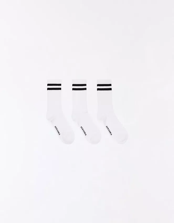 Pack of Striped Sporty Socks – Accessories Pack of Striped Sporty Socks – Accessories