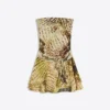 Paisley Print Off-The-Shoulder Mini Dress