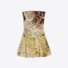 Paisley Print Off-The-Shoulder Mini Dress