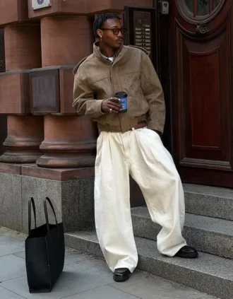 Pleated Barrel Jeans – Jeans – Men