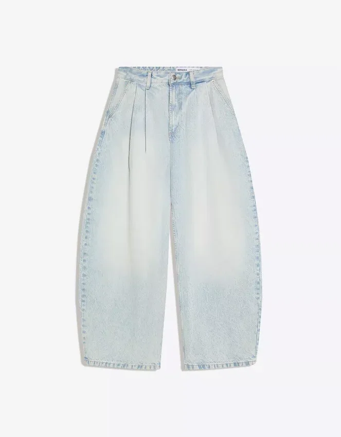 Pleated Barrel Jeans – Jeans – Men Pleated Barrel Jeans – Jeans – Men