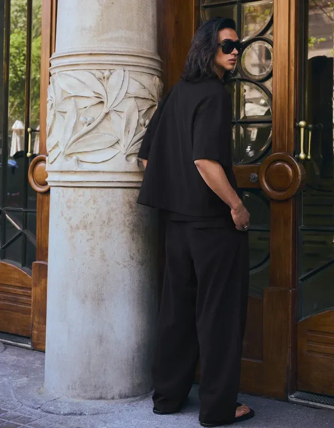 Pleated Super Baggy Semi-Jogger Trousers – Pants Pleated Super Baggy Semi-Jogger Trousers – Pants
