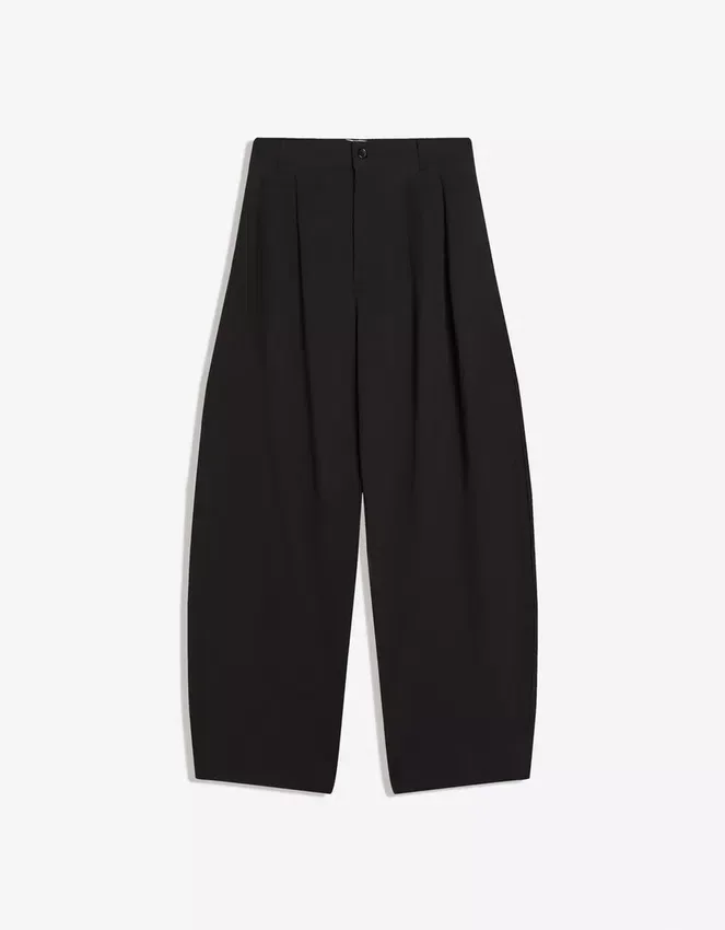 Pleated Super Baggy Semi-Jogger Trousers – Pants Pleated Super Baggy Semi-Jogger Trousers – Pants