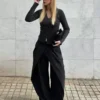 Pleated Trousers with Double Button Pleated Trousers with Double Button