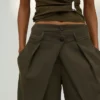 Pleated Trousers with Double Button – Pants Pleated Trousers with Double Button – Pants