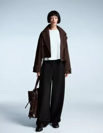 Plush Barrel Trousers with Stoppers