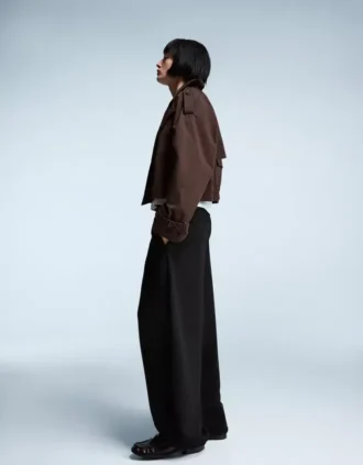 Plush Barrel Trousers with Stoppers
