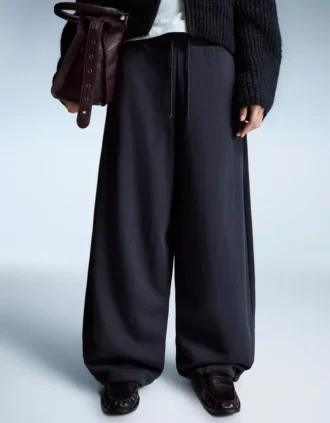 Plush Barrel Trousers with Stoppers Plush Barrel Trousers with Stoppers
