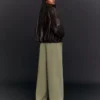 Plush Barrel Trousers with Stoppers – Pants