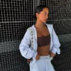 Plush Barrel Trousers with Stoppers – Pants – Women Plush Barrel Trousers with Stoppers – Pants – Women