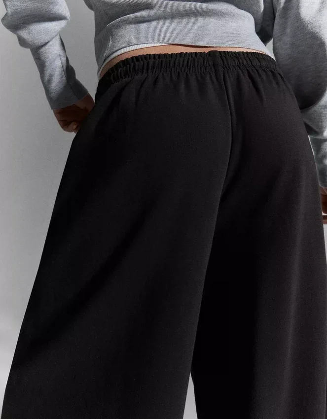 Plush Barrel Trousers with Stoppers – Pants – Women Plush Barrel Trousers with Stoppers – Pants – Women