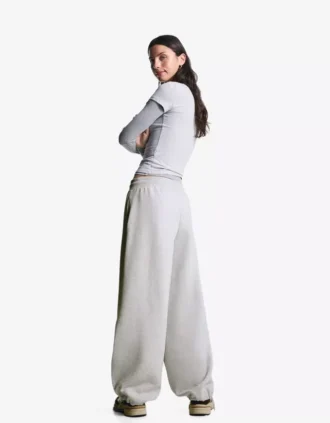 Plush Barrel Trousers with Stoppers – Women