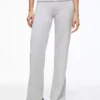 Plush Flared Trousers with Patch
