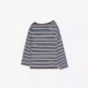 Printed Asymmetric Collar Long Sleeve T-Shirt Printed Asymmetric Collar Long Sleeve T-Shirt