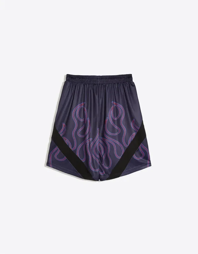 Printed Bermuda Shorts with Elastic Waist – Bershka Lovers Printed Bermuda Shorts with Elastic Waist – Bershka Lovers