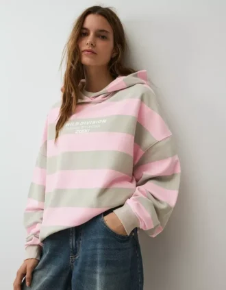 Printed Hood Sweatshirt with Hood