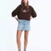 Printed Hood Sweatshirt with Hood