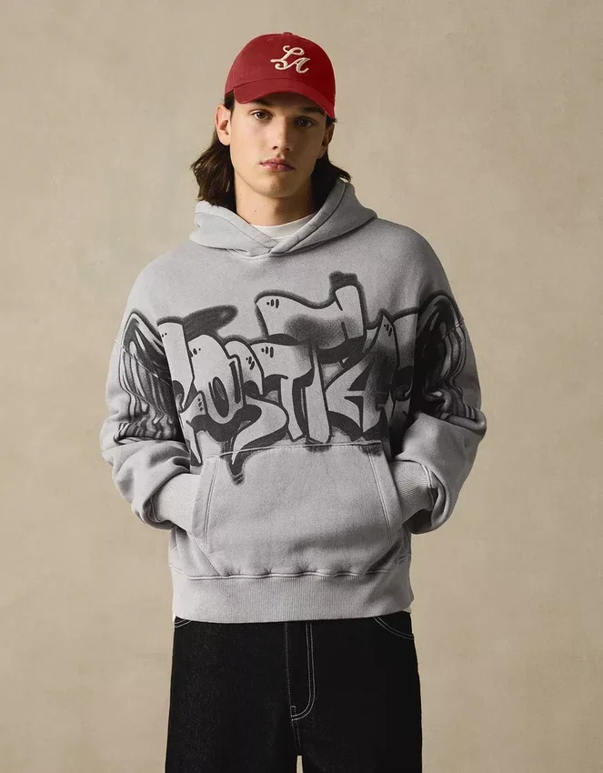 Printed Hood Sweatshirt with Hood – Sweatshirts & Hoodies Printed Hood Sweatshirt with Hood – Sweatshirts & Hoodies