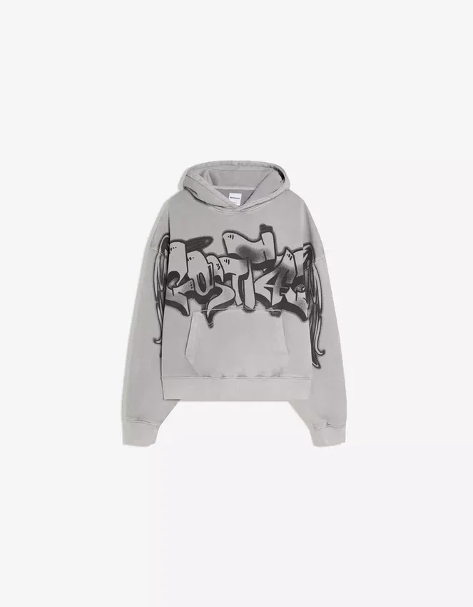 Printed Hood Sweatshirt with Hood – Sweatshirts & Hoodies Printed Hood Sweatshirt with Hood – Sweatshirts & Hoodies