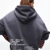 Printed Hood Sweatshirt with Hood – Tops and Bodysuits