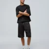 Printed Mesh Bermuda Shorts Printed Mesh Bermuda Shorts