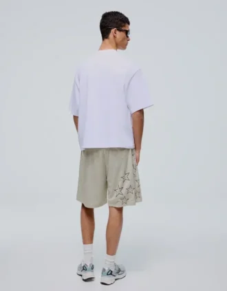 Printed Mesh Bermuda Shorts Printed Mesh Bermuda Shorts