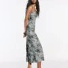 Printed Midi Dress