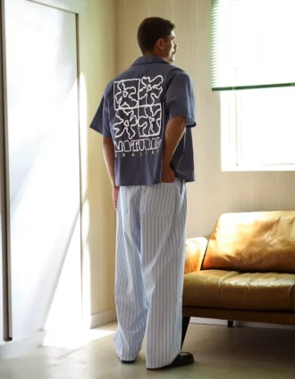 Printed Short Sleeve Boxy Fit Shirt – Shirts